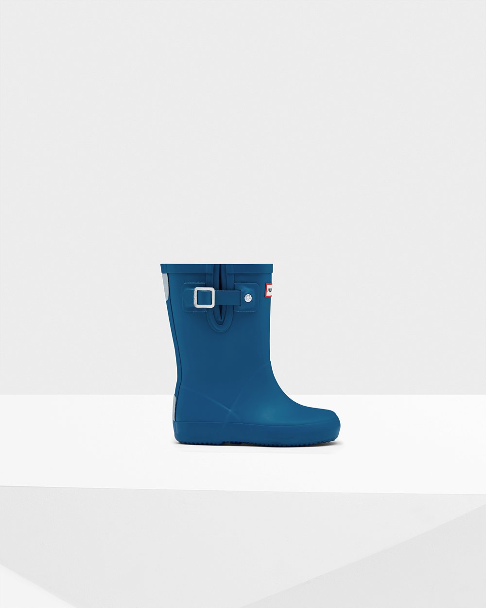 Bottes de Pluie Hunter Original First Flat Sole Enfant Bleu POTWVDJ-09